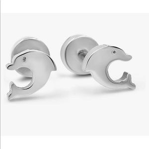 💖 Hypoallergenic Stainless Steel Dolphin Earrings NEW